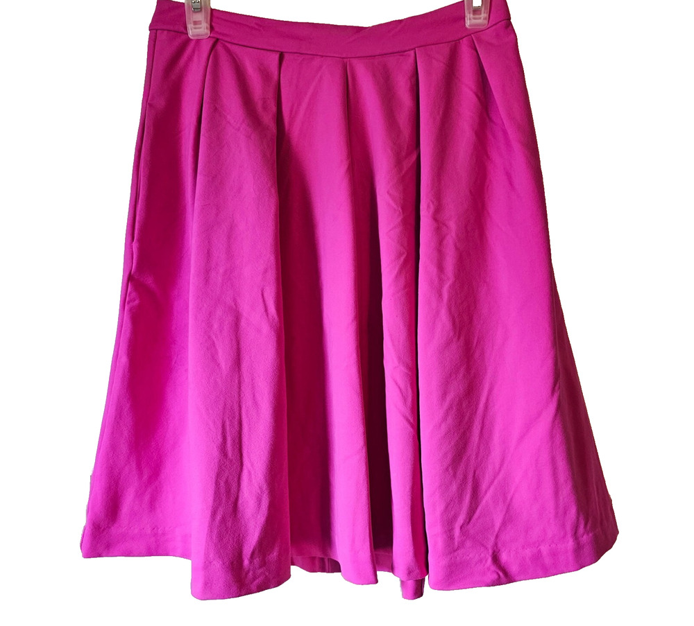 Cynthia Rowley Women's Pink A-Line Flare Midi Skirt Lined Size XS